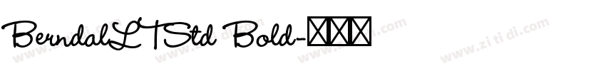 BerndalLTStd Bold字体转换